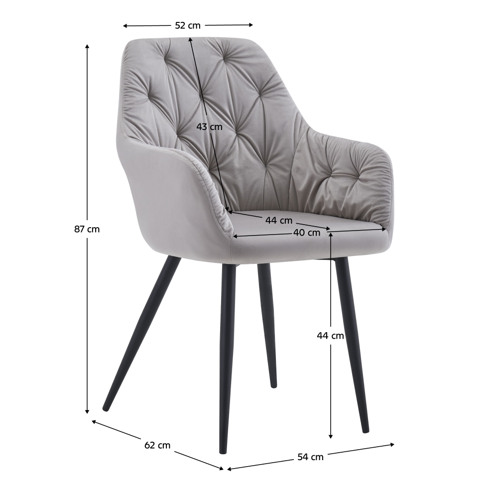 Design fotel, bézs Velvet szövet, VERIO NEW