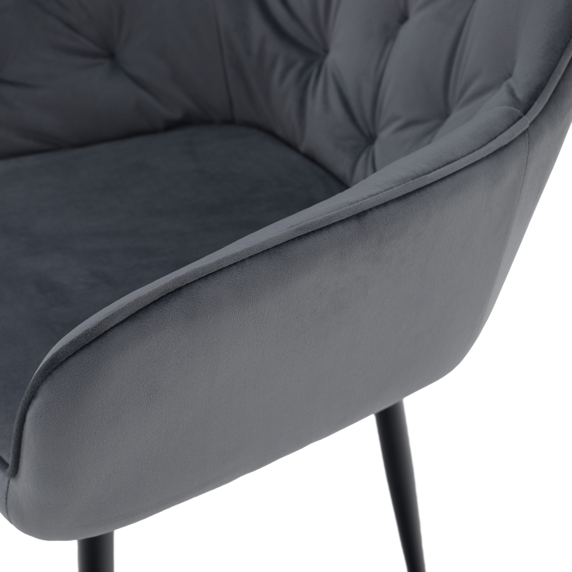 Design fotel, szürke Velvet szövet, VERIO