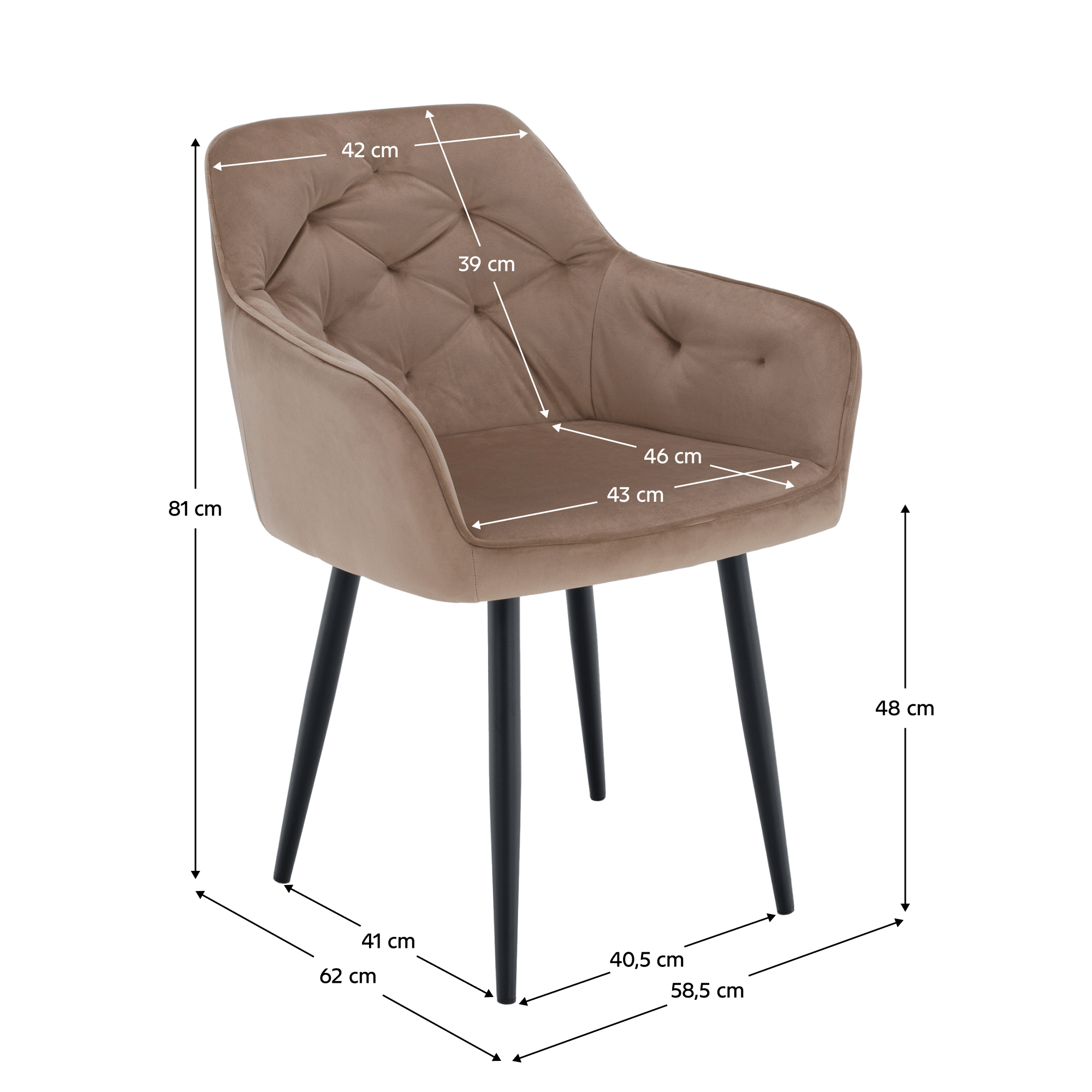 Design fotel, szürke Velvet szövet, VERIO