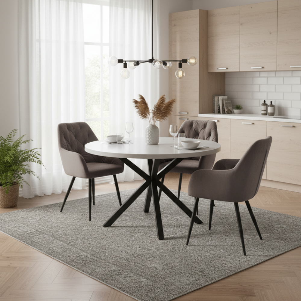 Design fotel, bézs Velvet szövet, VERIO NEW