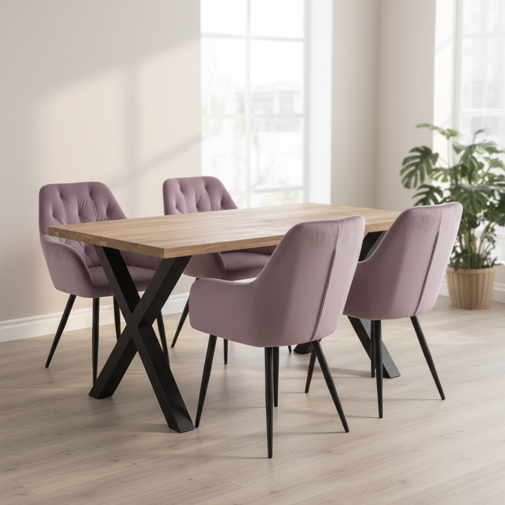Design fotel, bézs Velvet szövet, VERIO NEW
