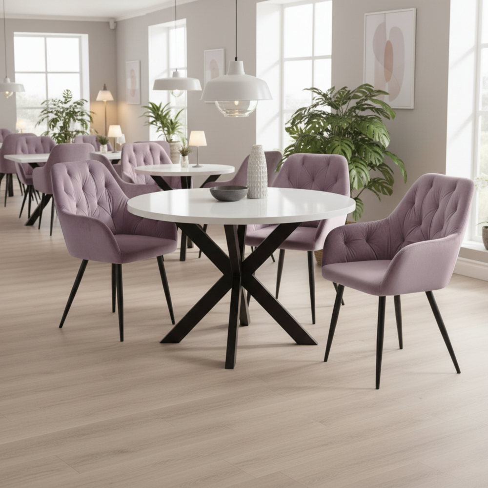 Design fotel, bézs Velvet szövet, VERIO NEW