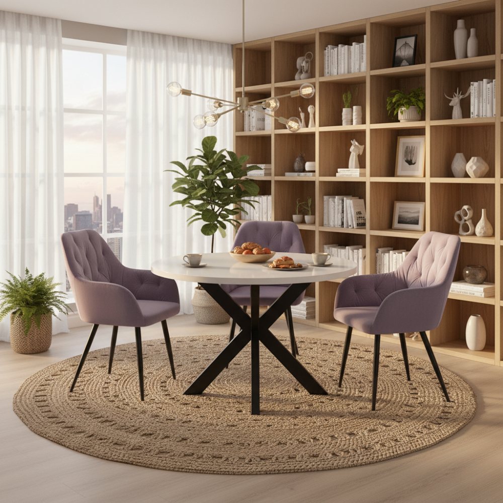 Design fotel, bézs Velvet szövet, VERIO NEW