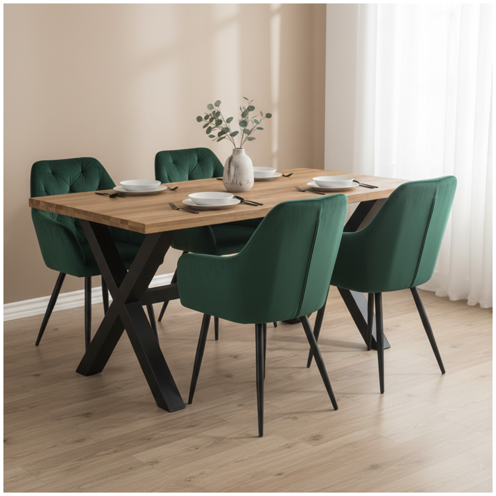 Design fotel, bézs Velvet szövet, VERIO NEW