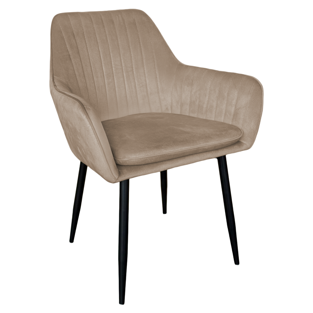 Dizájnos fotel, szürkésbarna Taupe Velvet anyag, ZIRKON NEW