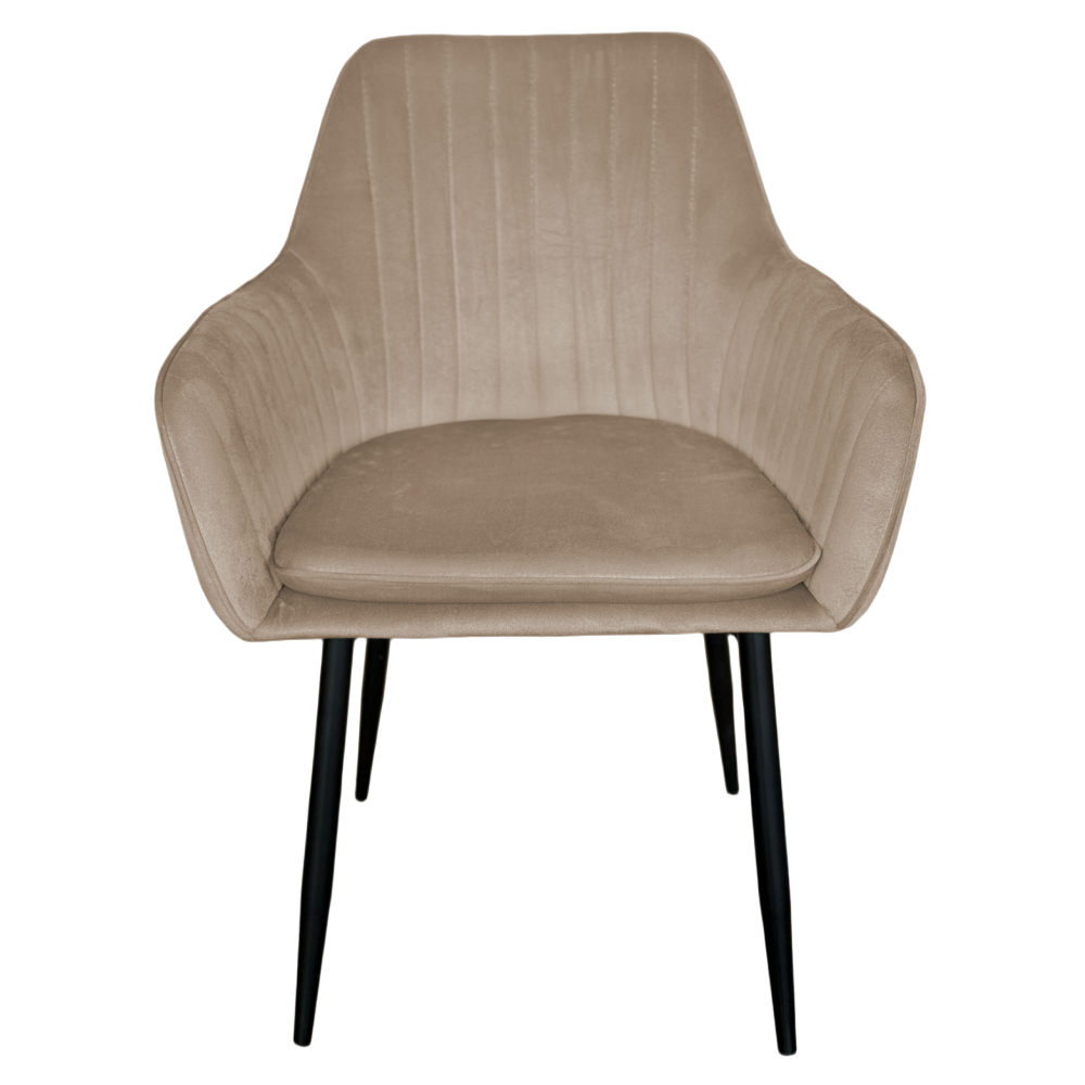 Dizájnos fotel, szürkésbarna Taupe Velvet anyag, ZIRKON NEW