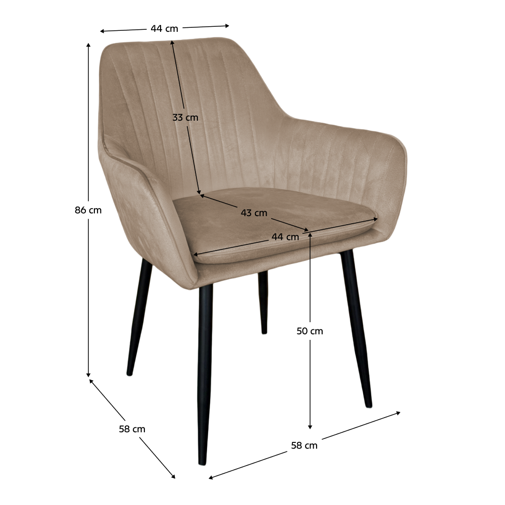 Dizájnos fotel, szürkésbarna Taupe Velvet anyag, ZIRKON NEW
