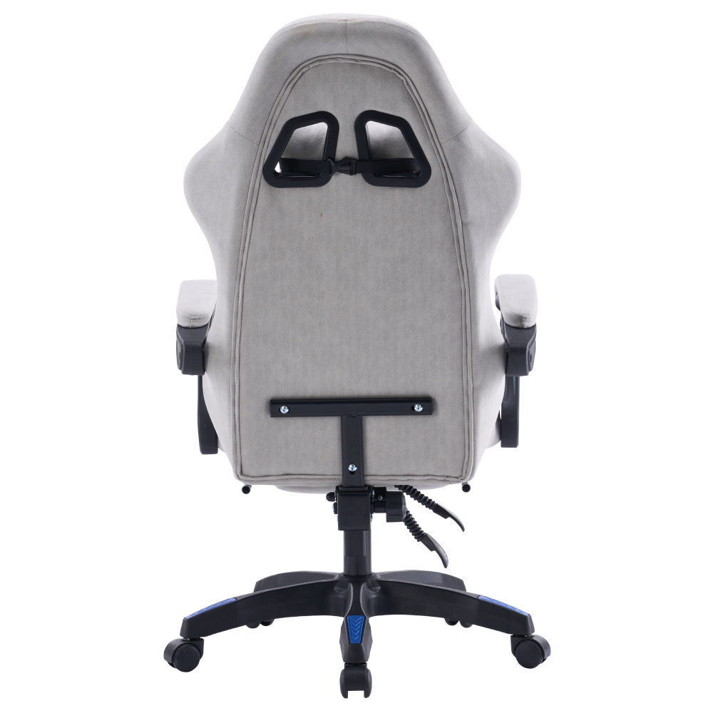 Irodai/gamer szék, szürke/kék, ZODIA